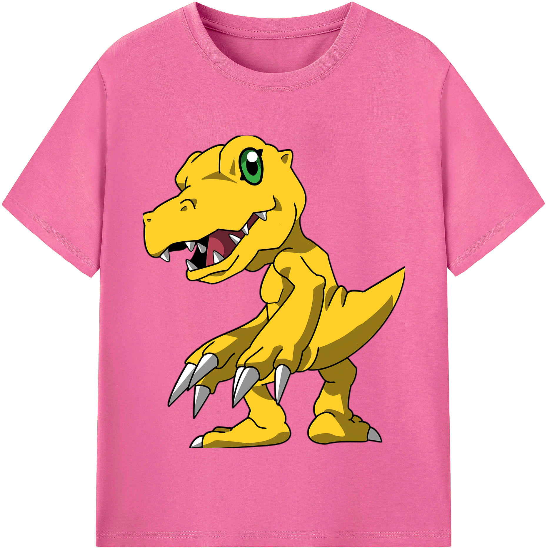 （画像用） Digimon デジタルモンスター/デジモン レディースカジュアルプリントTシャツ（綿100％）